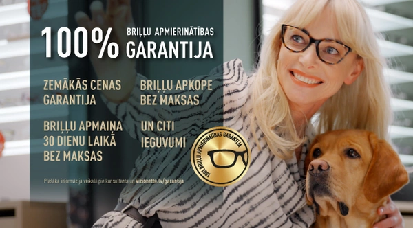 100% Briļļu apmierinātības garantija