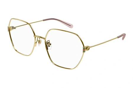 gucci, GG 1285O, sievietēm, stūrains, metāls