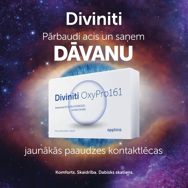 Diviniti dāvanā redzes pārbaudē (kvadrāts)