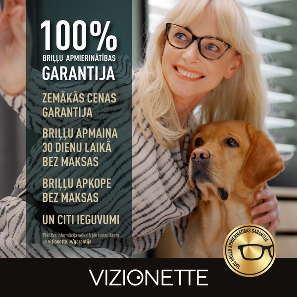 100% Briļļu apmierinātības garantija